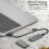 Blueendless Portable M.2 NVME SSD Enclosure 2242mm External Hard Drive Case with Type-C Interface for PC B 9