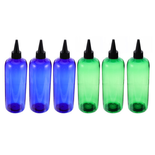 12Pcs Plastic Shampoo Dispenser Bottles Assorted Colors Reusable