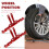 Car Wheel Alignment Tool Plates Adjustable Automotive Wheel Leveling Aligner Wheel Alignment Tool Red 3