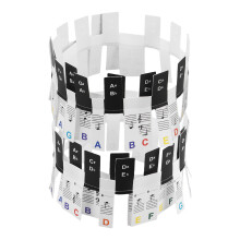 3Sets Wit PVC Verwijderbare Keyboard Stickers Piano Toets Bescherming