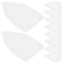 20Pcs Reusable Transparent Plastic Weigh Boats Small Lab Scale Trays