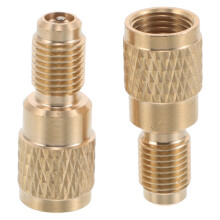 4Pcs Compact Copper Air Conditioner Hose Fittings for Car Hvac Systems