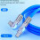 180 Type-C to Type-C Swivel Double Elbow Mech Data Cable Fast Charging & Data Transfer Cable for Tablets and Laptops 1m 2