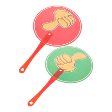 4Pièces Pagaies Interactives Plastique Couleur Pour Atelier Et Classe
