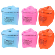 3Pairs Quick Inflate PVC Arm Floaties Swim Bands for Kids & Adults