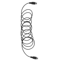 3Pcs 5-Pin Din Cable Black PVC Copper for Audio Instrument Use