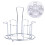 2Pcs Stainless Steel Wine Glass Holder Upside Down Drain Rack Silver 1