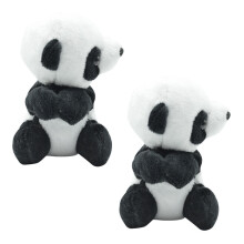 6Pcs Multi Plush Panda Clips Finger Relaxation Memo Clamp Photo Holder