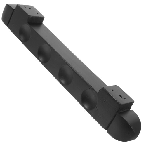 5Sets Wall Mount Pool Cue Rack Black Wood Durable Stick Holder