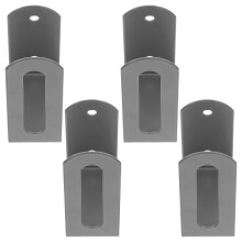 8Pcs Metal Wall Keyboard Holder Rack Carbon Steel Grey Storage