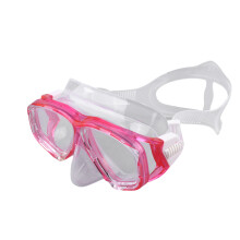 2Pcs Adults Rosy Snorkeling Mask Tempered Glass Flexible Silicone Seal