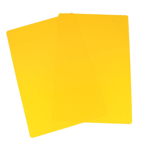 10Pcs Portable Yellow PP Writing Mats Comfortable Desk Pads