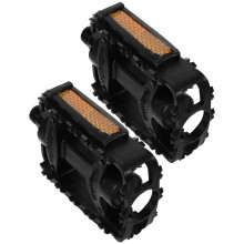 2Pairs Sturdy Black Plastic Pedals for Kids Mountain and Road Bikes