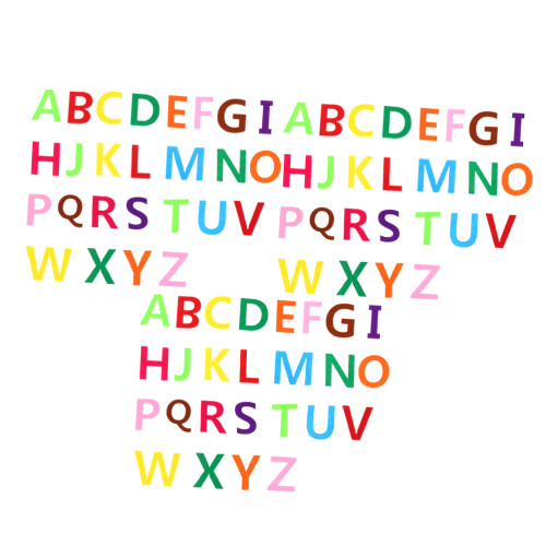 6Ensembles Lettres En Tissu Feutré Sans Pour