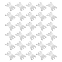 100PiÚces Boucles Fixation Métalliques Argentées Pour Usage