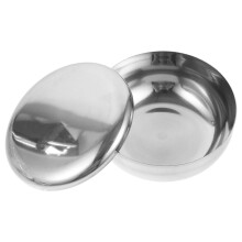 3Pcs Durable Stainless Steel Shave Soap Cups Silver Men Shaving Bowls