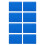 24Pcs Plastic Mahjong Tile Shuffling Tool Blue for Portable Home Use 1