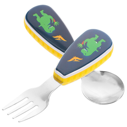 3Ensembles Couverts Acier PP Fourchette Portable