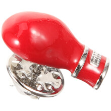 2Pcs Metal Boxing Glove Brooch Pins Red Decorative Badge for Men