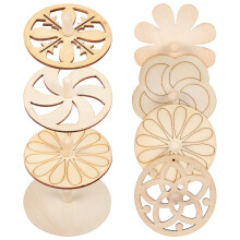 40Pièces Jouets Gyro En Bois Beige Mini Toupies Pour Jeux Familiaux