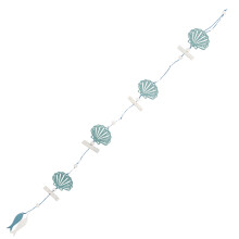 3Pcs Sky-Blue Nautical Wooden Fish Wall Art Ocean Nursery Decor