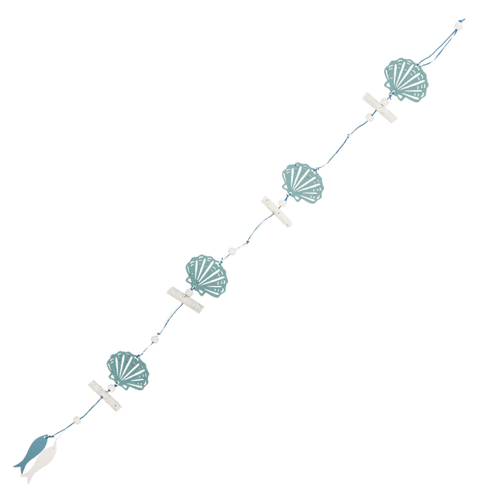 3Pcs Sky- Nautical Wooden Fish Wall Art Ocean Nursery Decor Blue Vaguelly