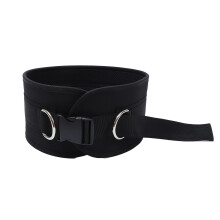 2Pcs Black Waist Belt for Weightlifting Fitness with Chain Resistance