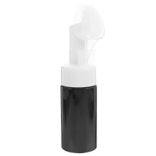 3St Zwart Kunststof Mousse Dispenser Voor Gezichtsreiniger Met Borstel