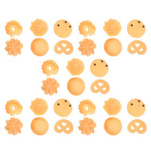 150St Realistische Gele Biscuit Modellen PVC Kunstvoedsel Voor