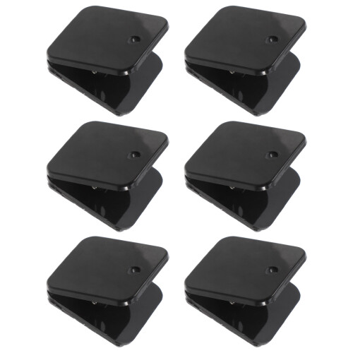 18Pièces Équerres Plafond Noir ABS Durables, Montage Pour 1