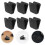 18Pièces Équerres Plafond Noir ABS Durables, Montage Pour 11
