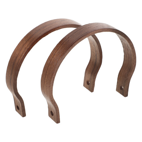 2Pcs Household Bamboo Teapot Handle Coffee Color Smooth Kettle Grip
