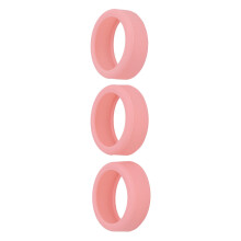 3x Silikon Smart Ring Schutzhülle Pink S