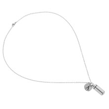 2Pièces Pendentif Urne Pour Cendres Animal Argent