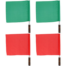 12Pcs Assorted Color Small Referee Flags Durable Outdoor Signal Flags