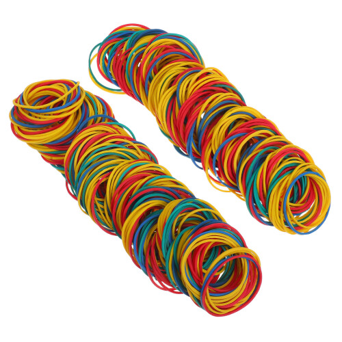 600Pièces Petites Bandes Élastiques Colorées En Caoutchouc