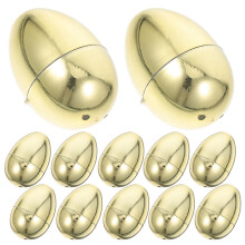 36St Gouden Decoratieve Plastic Paaseieren Voor Feest En Knutselen