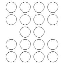 40Pcs Wear Resistant Zinc Alloy Ring Buckles for Luggage and Bags DIY