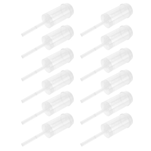 90Pcs Push Up Cake Containers Transparent Plastic Round Cake Holders