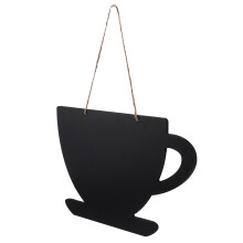 3Pcs Black Wooden Hanging Chalkboards for Coffee Shop Message Boards
