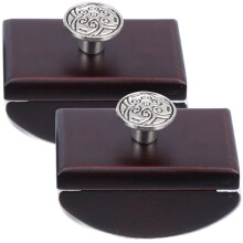 10Pcs Portable Wooden Ink Blotter Rocker Brown Desk Writing Accessory