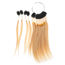 2Sets Lichtgele Haarstrengen Van Echt Haar Voor Haarkleur Praktijkset