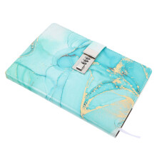 4Pcs Small Notepad with Lock Green PU Paper Home Writing Set