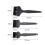 2Pcs Nylon Anti Static Brushes Black for Keyboard and Computer Use 1