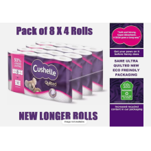 Cushelle Quilted Toilet Roll 32 Pack Extra Soft