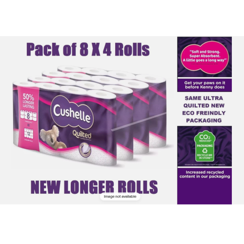 Cushelle Cushelle Quilted Toilet Roll 32 Pack Extra Soft
