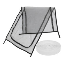 2Pièces Porte Moustiquaire Zippée Ventilée Pour Petit Animal