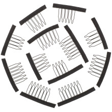 150St Zwarte Wig Net Clips, Verstelbare En Duurzame Haaraccessoires