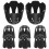 16Pcs Black Plastic Plant Pot Bottom Grid Cups for Home Use 2
