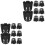 16Pcs Black Plastic Plant Pot Bottom Grid Cups for Home Use 5